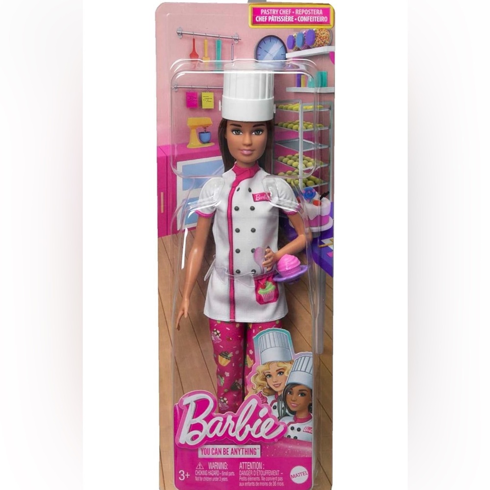 Career Barbie Professional Pastry Chef Cupcake BAKERY BARBIE NEW